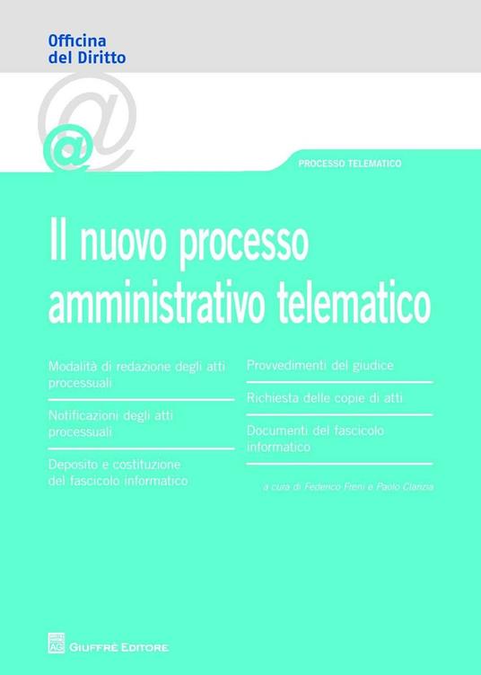 Il nuovo processo amministrativo telematico - copertina