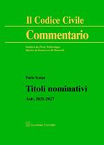 Titoli nominativi. Artt. 2021-2027