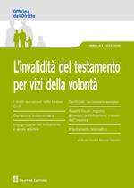 L' invalidità del testamento per vizi della volontà