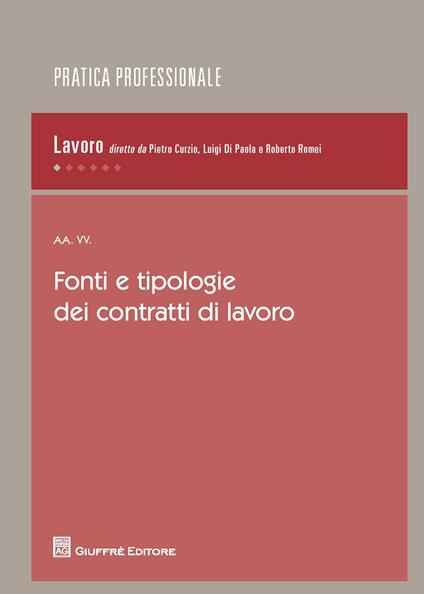 Fonti e tipologie dei contratti di lavoro - copertina