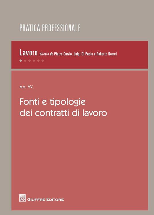Fonti e tipologie dei contratti di lavoro - copertina