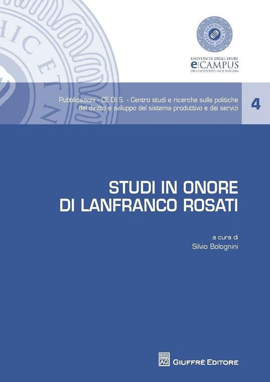 Studi in onore di Lanfranco Rosati - copertina