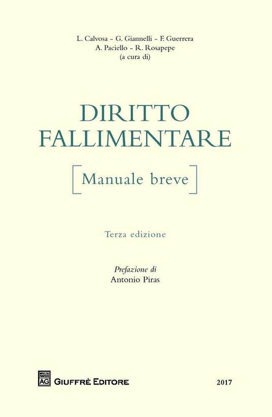 Diritto fallimentare. Manuale breve - copertina