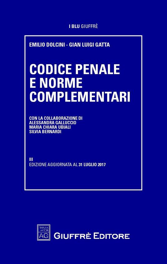 Codice penale e norme complementari - copertina
