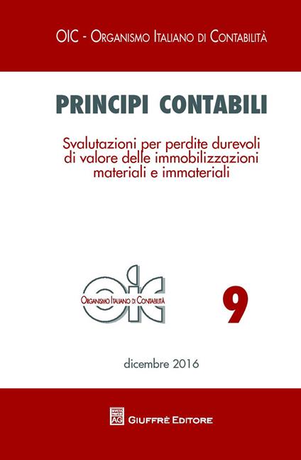 Principi contabili. Vol. 9: Svalutazioni per perdite durevoli di valore delle immobilizzazioni materiali e immateriali. - copertina