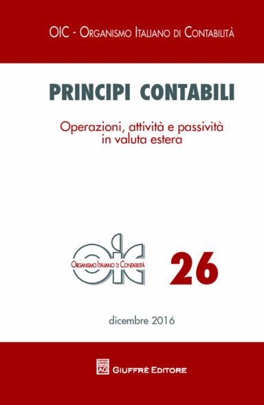 Principi contabili. Vol. 26: Operazioni, attività e passività in valuta estera - copertina