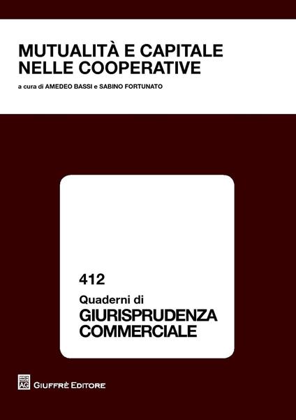 Mutualità e capitale nelle cooperative - copertina