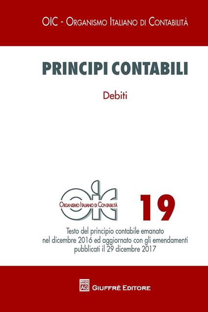 Principi contabili. Vol. 19: Debiti - copertina