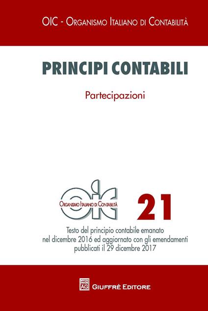 Principi contabili. Vol. 21: Partecipazioni. - copertina