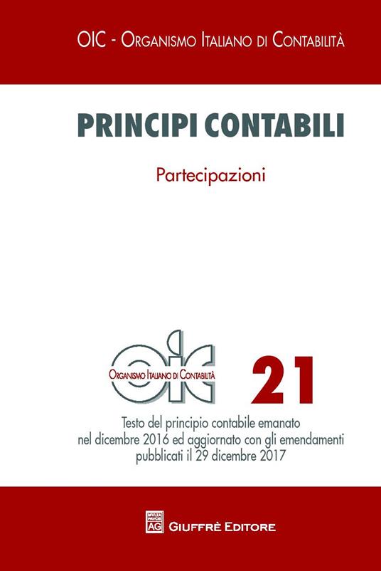 Principi contabili. Vol. 21: Partecipazioni. - copertina