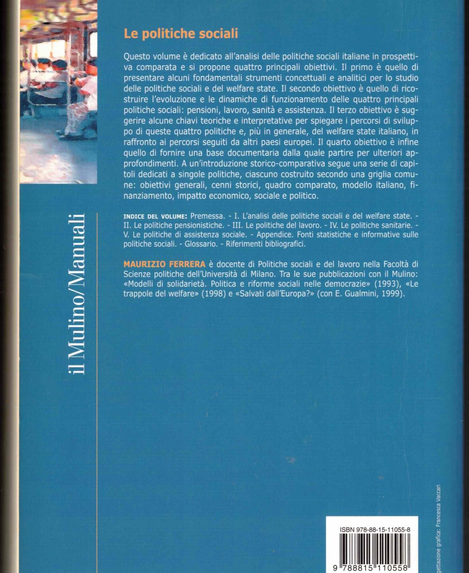 Le politiche sociali. L'Italia in prospettiva comparata