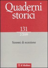 Quaderni storici (2009). Vol. 2: Sistemi di eccezione. - copertina
