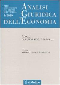 Analisi giuridica dell'economia (2010). Vol. 1 - copertina