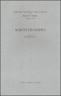 Scritti filosofici - Renato Serra - copertina