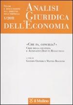 Analisi giuridica dell'economia (2011). Vol. 1