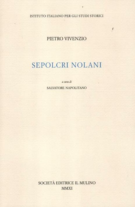 Sepolcri nolani - Pietro Vivenzio - copertina