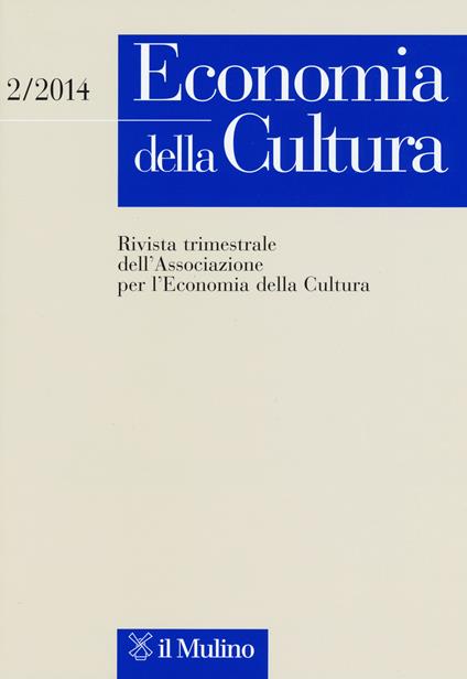 Economia della cultura (2014). Vol. 2 - copertina