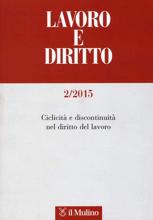 Lavoro e diritto (2015). Vol. 2 - copertina