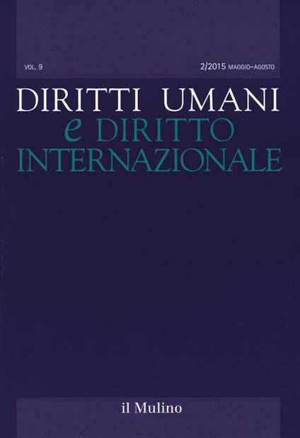 Diritti umani e diritto internazionale (2015). Vol. 2 - copertina