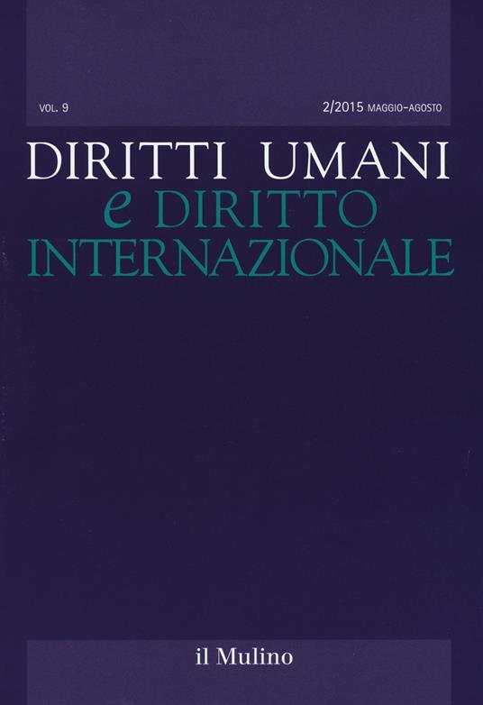 Diritti umani e diritto internazionale (2015). Vol. 2 - copertina