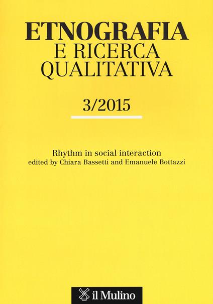 Etnografia e ricerca qualitativa (2015). Vol. 3 - copertina