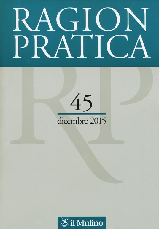 Ragion pratica (2015). Vol. 45 - copertina