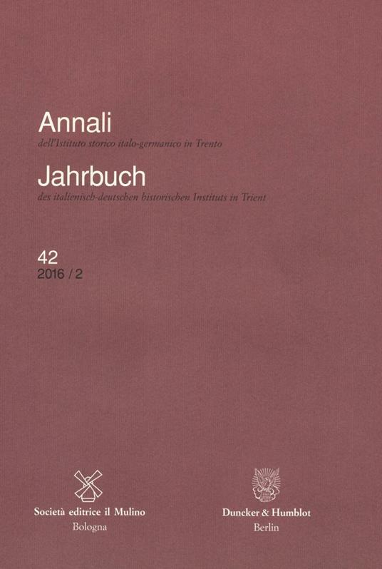 Annali ISIG (2016). Vol. 42 - copertina