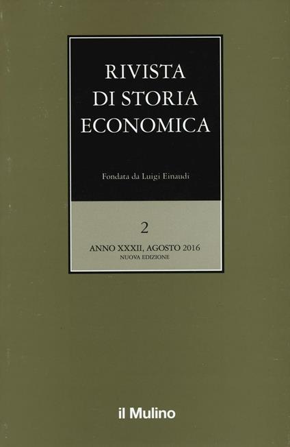 Rivista di storia economica. Vol. 2 - copertina