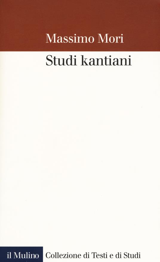 Studi kantiani -  Massimo Mori - copertina