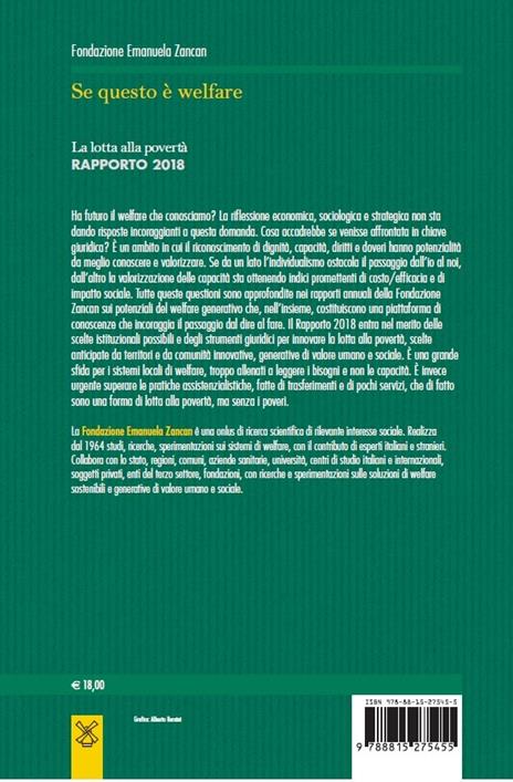 Se questo è welfare. La lotta alla povertà. Rapporto 2018 - 2