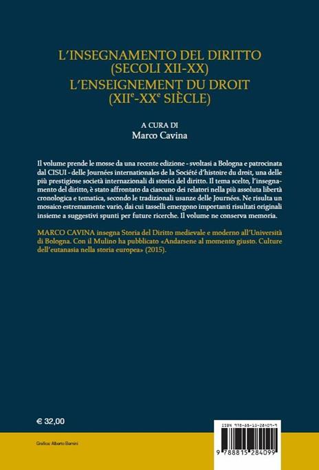 L' insegnamento del diritto (secoli XII-XX)- L'enseignement du droit (XII-XX siècle) - 2