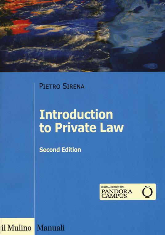 Introduction to private law - Pietro Sirena - copertina
