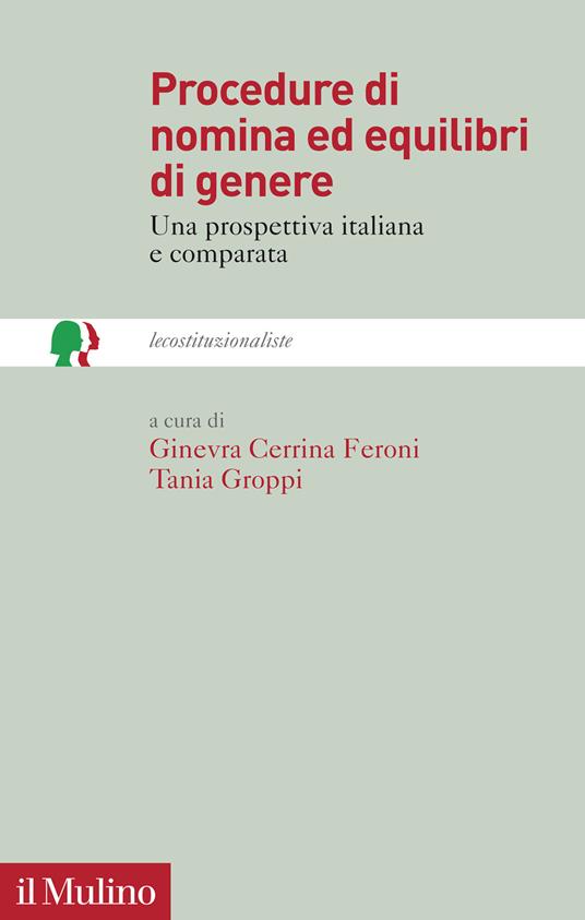 Procedure di nomina ed equilibri di genere. Una prospettiva italiana e comparata - copertina