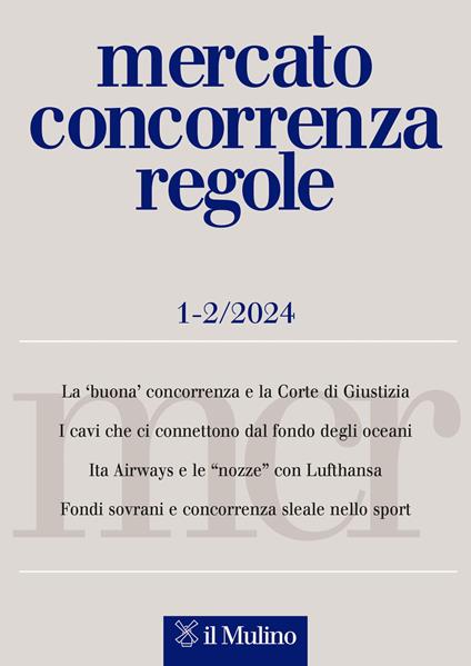 Mercato concorrenza regole (2024). Vol. 1-2 - copertina