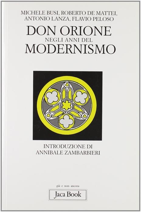 Don Orione negli anni del modernismo - copertina