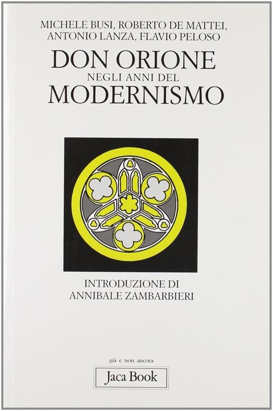 Don Orione negli anni del modernismo - copertina