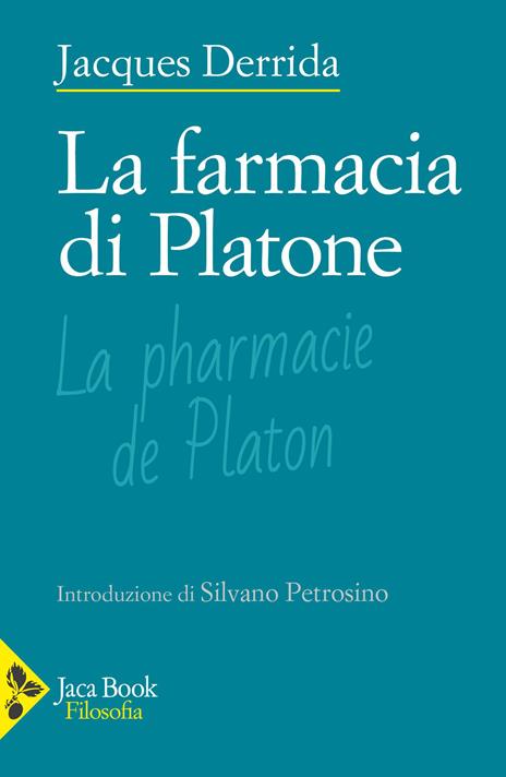La farmacia di Platone - Jacques Derrida - copertina