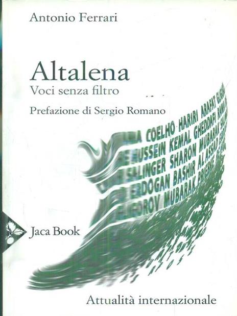 Altalena. Voci senza filtro - Antonio Ferrari - 2