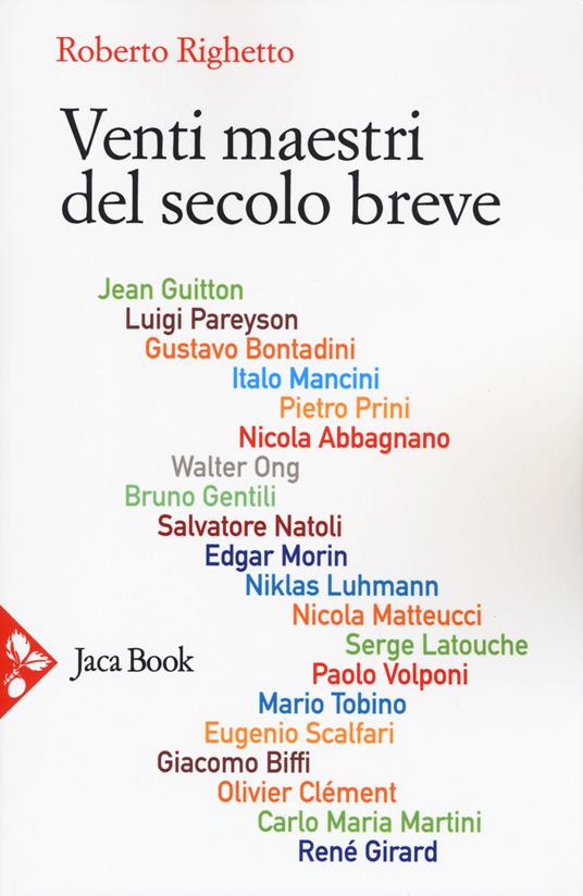 Venti maestri del secolo breve - Roberto Righetto - copertina