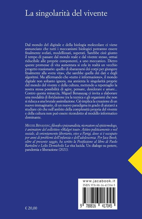 La singolarità del vivente - Miguel Benasayag - 4