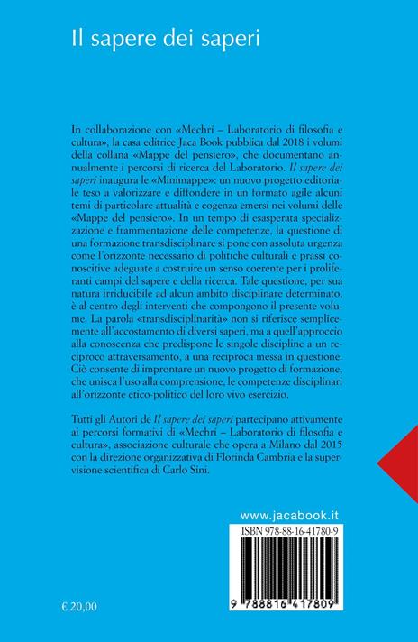 Il sapere dei saperi. Per una formazione transdisciplinare - 3