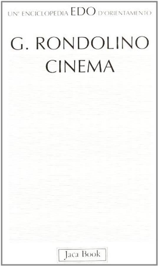 Cinema - Gianni Rondolino - copertina