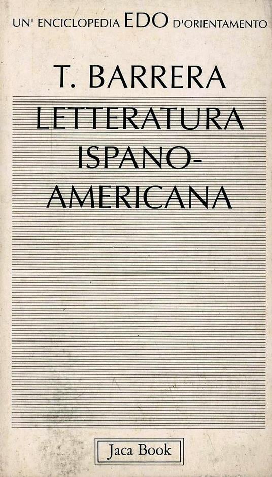 Letteratura ispanoamericana - Trinidad Barrera Lopez - copertina