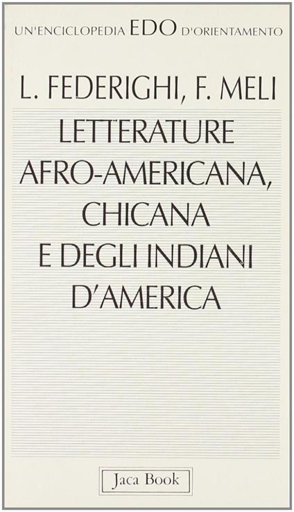 Letterature afro-americana, chicana e degli indiani d'America - Luciano Federighi,Francesco Meli - copertina