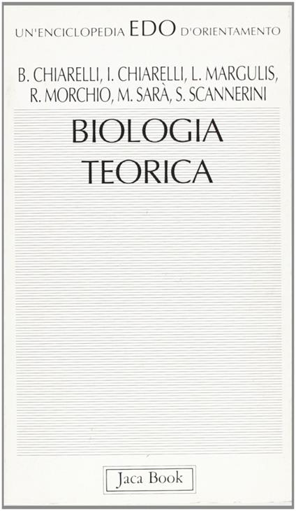 Biologia teorica - copertina
