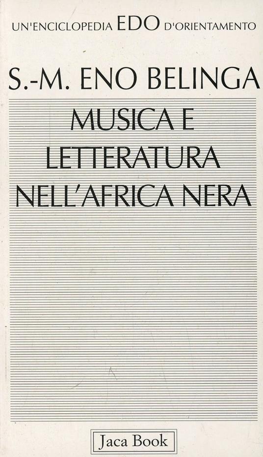 Musica e letteratura nell'Africa nera - Samuel Eno Belinga - copertina