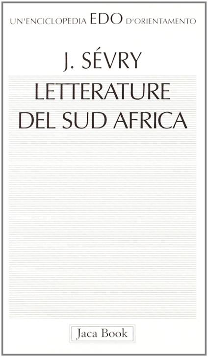 Letterature del Sud Africa - Jean Sévry - copertina