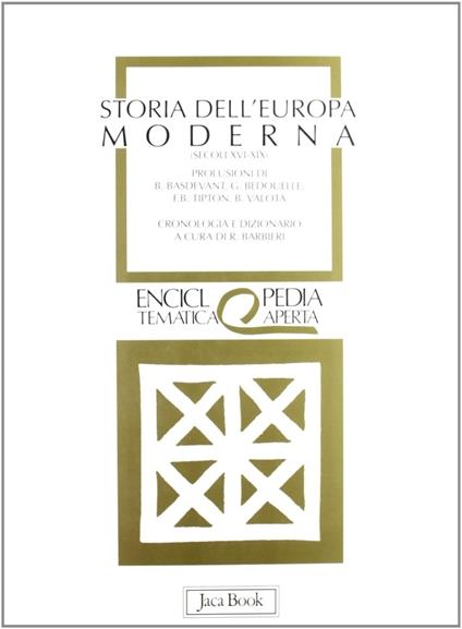 Storia dell'Europa moderna (dal XVI al XIX secolo) - copertina