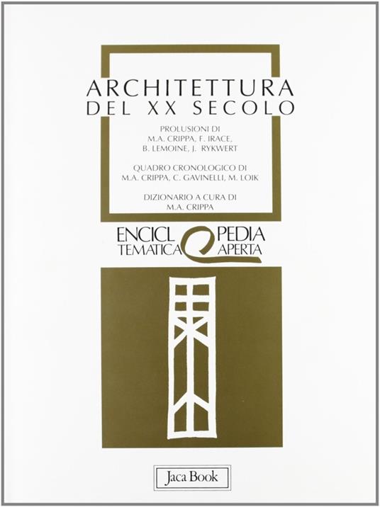 Architettura del XX secolo - copertina