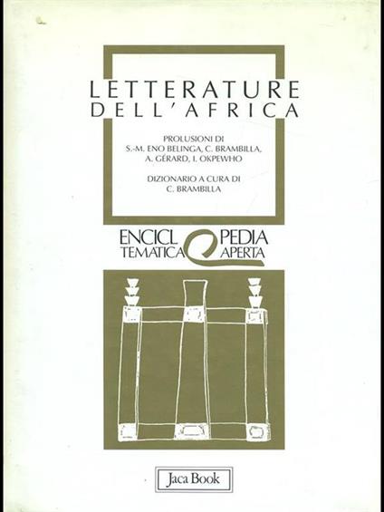 Letterature dell'Africa - copertina